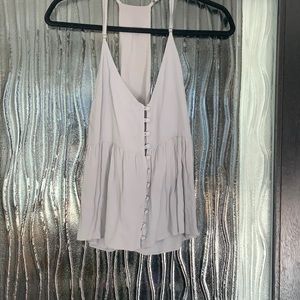 Dusty Blue razor back top